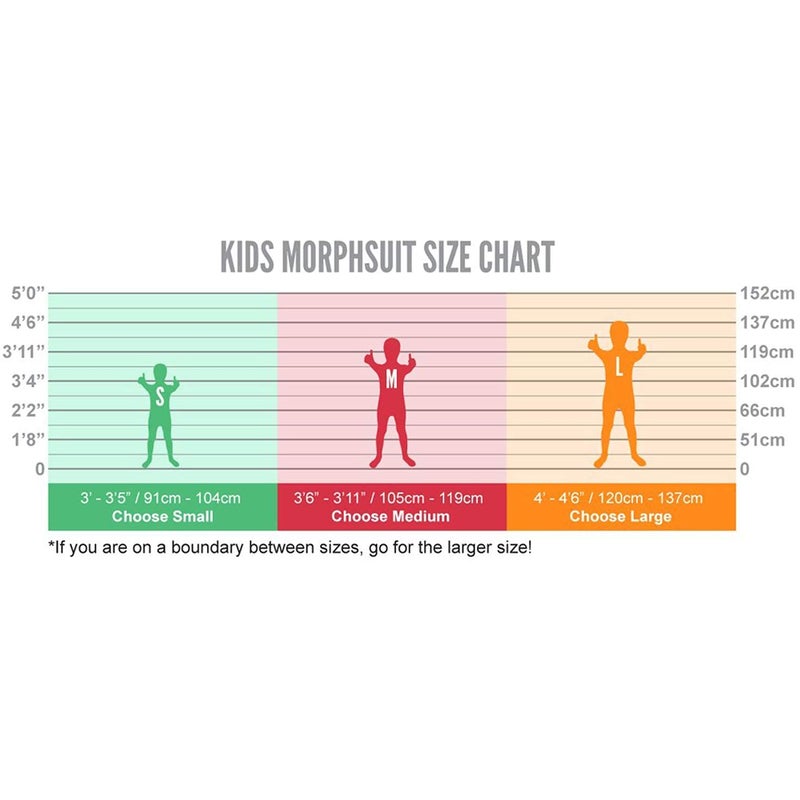 Morphsuits Kids Skull & Bones Monster Costume - Small 3'-3'5 / 6-8 Years - Image 5